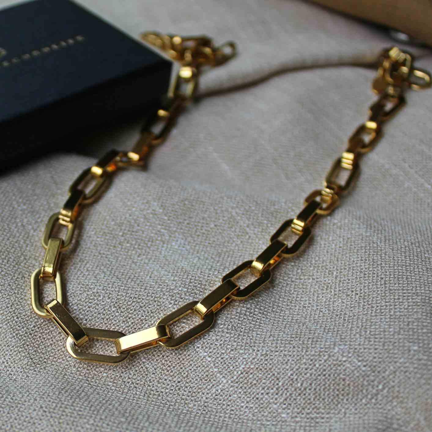 BSL - Picadilly Geometric Chain Necklace - Boutique SecondLife