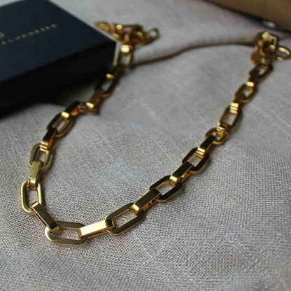 BSL - Picadilly Geometric Chain Necklace - Boutique SecondLife