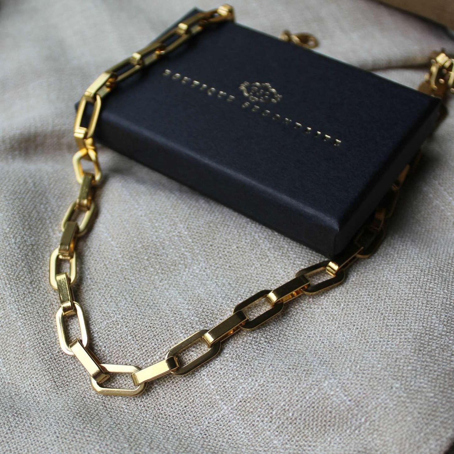 BSL - Picadilly Geometric Chain Necklace - Boutique SecondLife