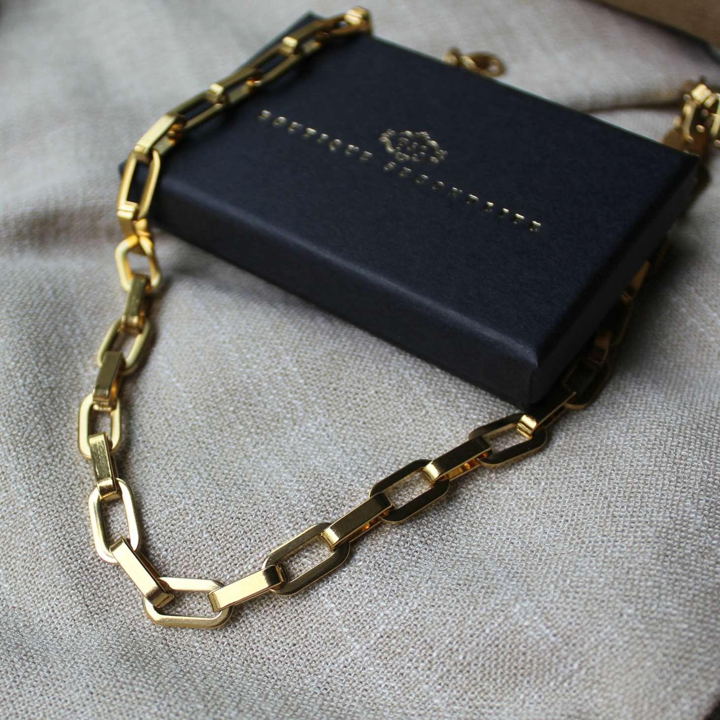 BSL - Picadilly Geometric Chain Necklace - Boutique SecondLife