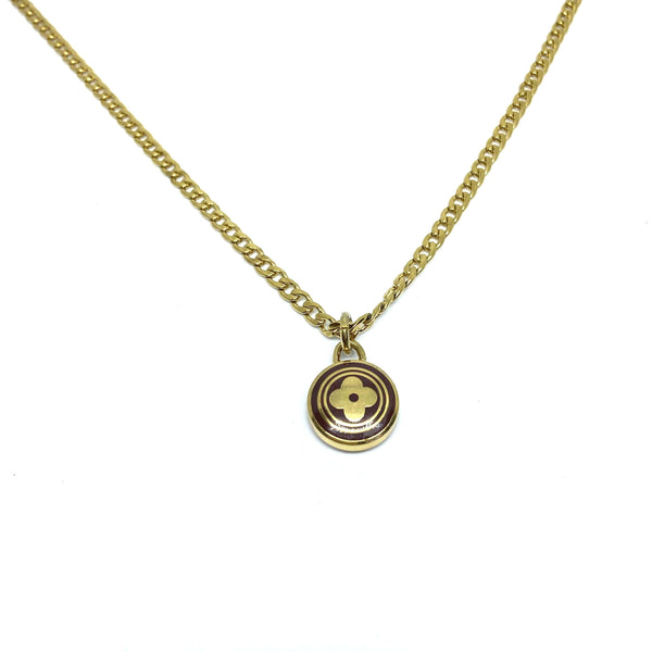 Rework Vintage Louis Vuitton Pastilles Mini Lock Necklace – Relic