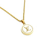 Gift Edition - Authentic Louis Vuitton Logo Round Pendant- Necklace - Boutique SecondLife