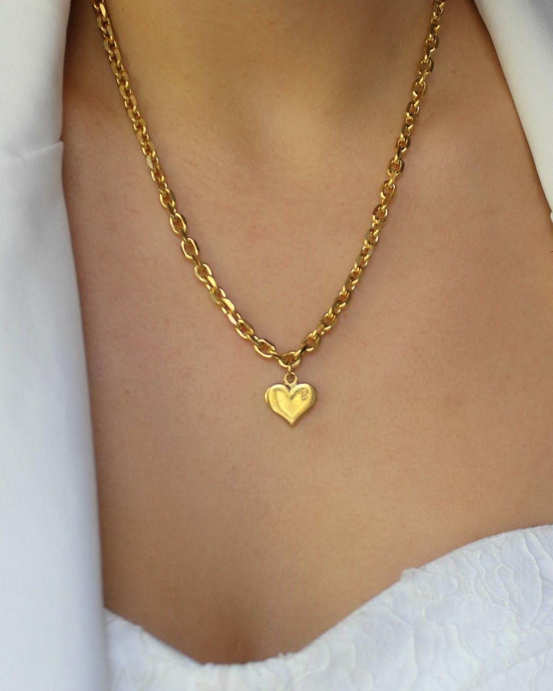 Authentic Louis Vuitton Heart Pendant Reworked Pendant - Boutique SecondLife