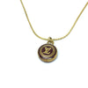 Authentic Louis Vuitton Logo Chocolate Pendant Necklace - Boutique SecondLife