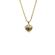 Load image into Gallery viewer, Authentic Louis Vuitton  Heart Charm- Reworked Necklace - Boutique SecondLife