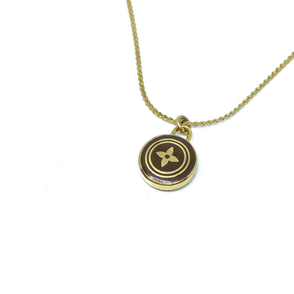 Authentic Louis Vuitton Chocolate Pendant Necklace - Boutique SecondLife