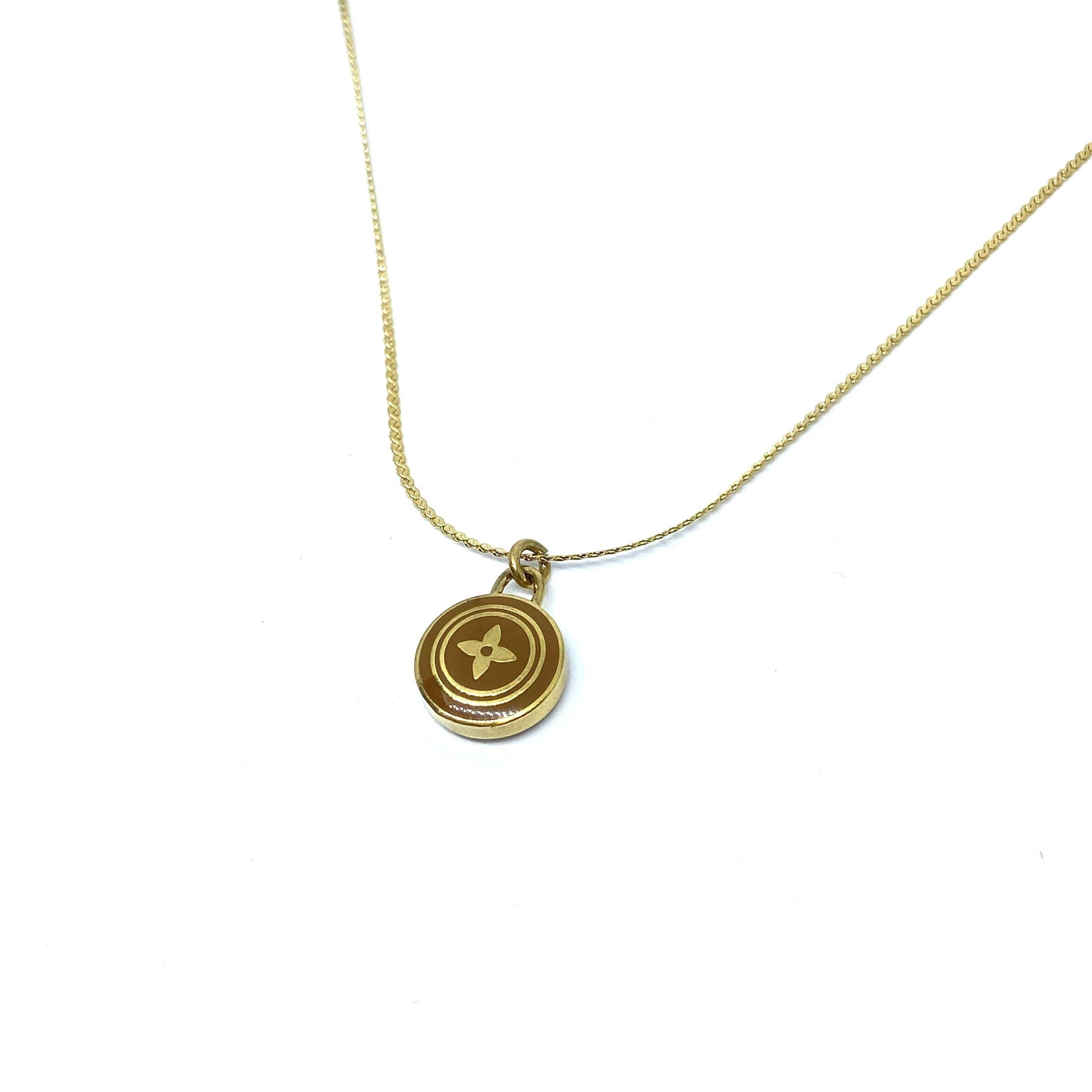 Authentic Louis Vuitton Siena Pendant Necklace - Boutique SecondLife