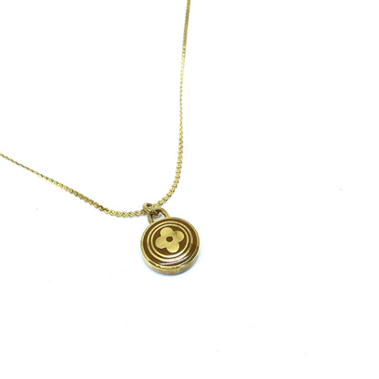 Authentic Louis Vuitton Siena Flower Pendant Necklace - Boutique SecondLife
