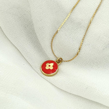 Authentic Louis Vuitton Red Pendant Pastilles Roses - Boutique SecondLife