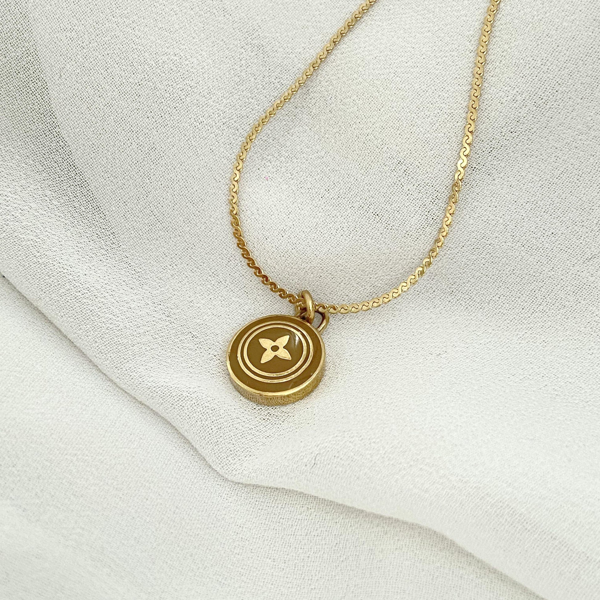 Authentic Louis Vuitton Siena Pendant Necklace - Boutique SecondLife