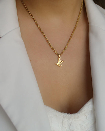 Authentic Louis Vuitton Pendant Logo Reworked Pendant - Boutique SecondLife