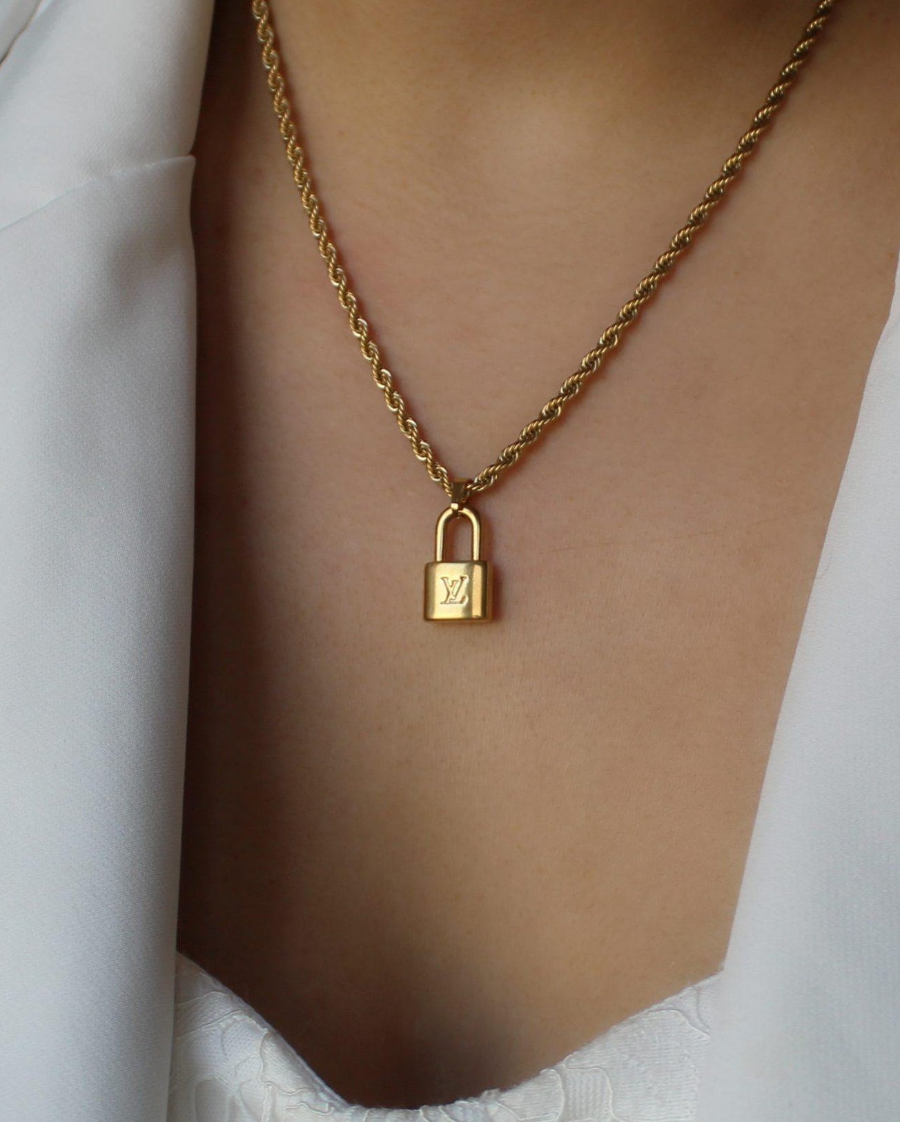 Authentic Louis Vuitton Pendant Padlock Reworked Pendant - Boutique SecondLife