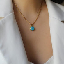 Load image into Gallery viewer, Authentic Louis Vuitton Blue Pendant- Necklace Pastilles Pendant - Boutique SecondLife