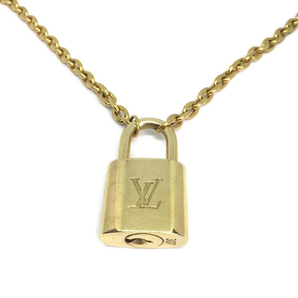 Louis Vuitton Padlock with Rhinestone 'Hip Hop' Necklace