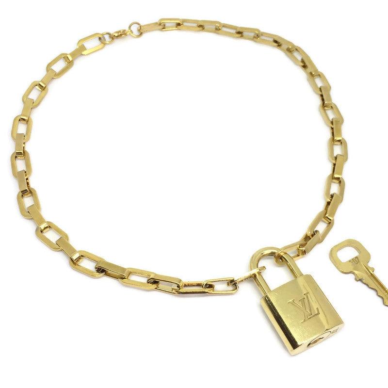 Louis Vuitton Padlock with Geometric Link Chain Necklace - Boutique SecondLife