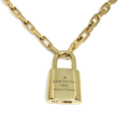 Louis Vuitton Padlock with Geometric Link Chain Necklace - Boutique SecondLife