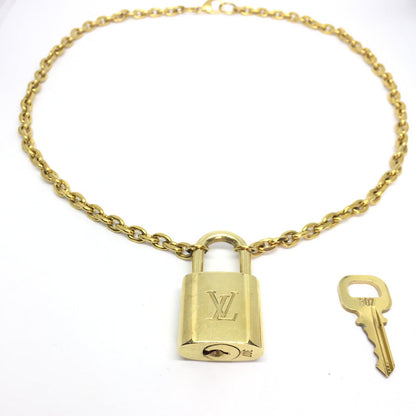 Louis Vuitton Padlock with Rolo Chain Necklace - Boutique SecondLife