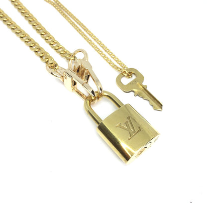 Louis Vuitton Padlock Necklace with Double Chain - Boutique SecondLife