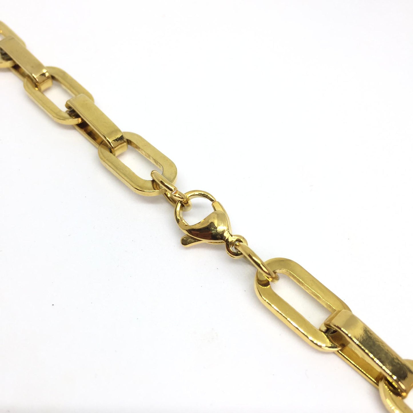 Padlock Geometric Link Necklace NO KEY - Boutique SecondLife