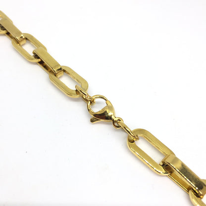 Padlock Geometric Link Necklace NO KEY - Boutique SecondLife