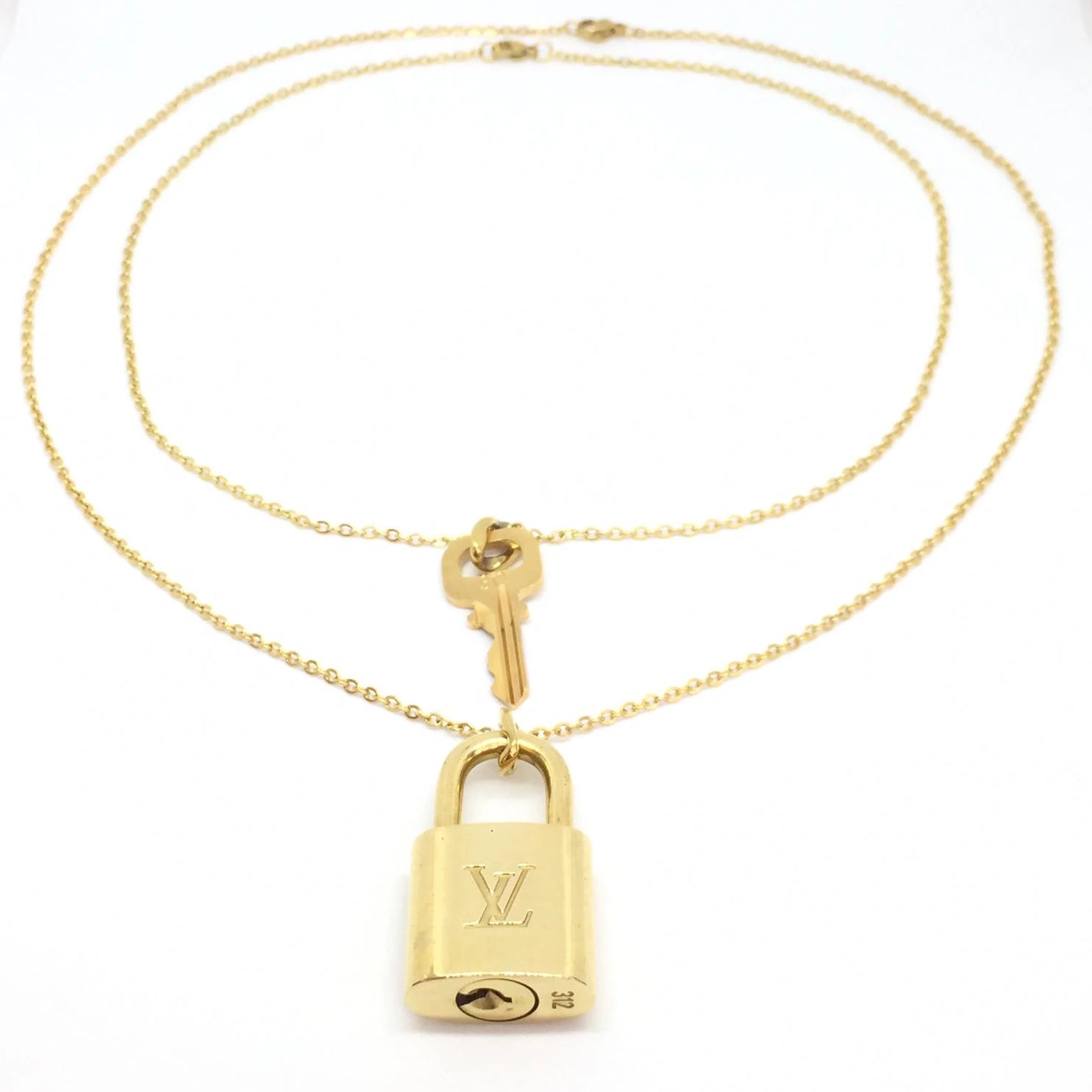 Louis Vuitton Padlock necklace no4  The Sustainable Studio
