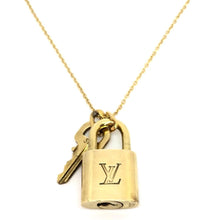 Load image into Gallery viewer, Louis Vuitton Padlock Necklace with Single Chain - Boutique SecondLife