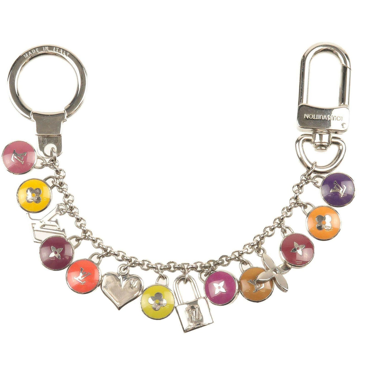 Authentic Louis Vuitton Orange Pendant Reworked Necklace - Boutique SecondLife