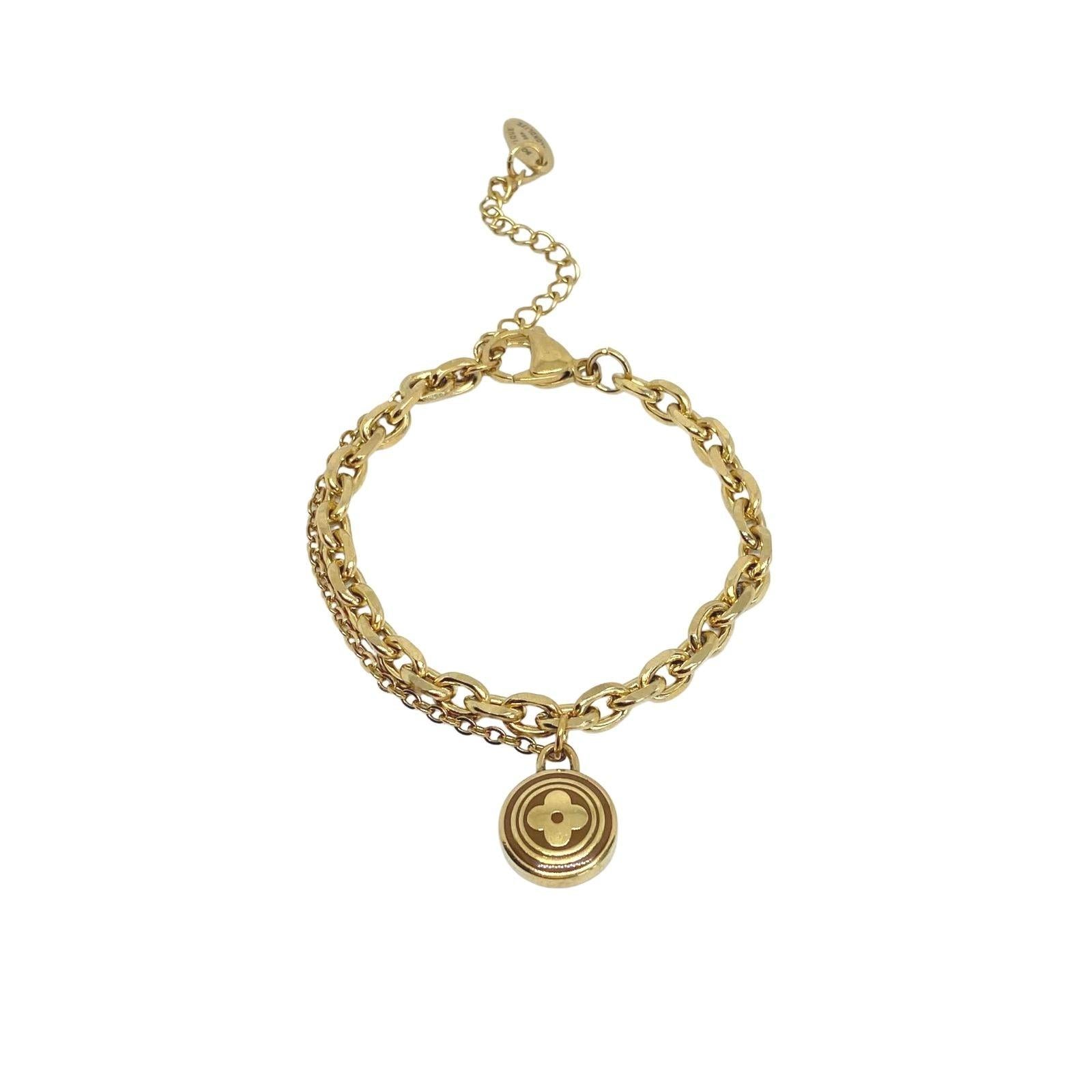 Authentic Louis Vuitton Pendant - Repurposed Bracelet - Boutique SecondLife