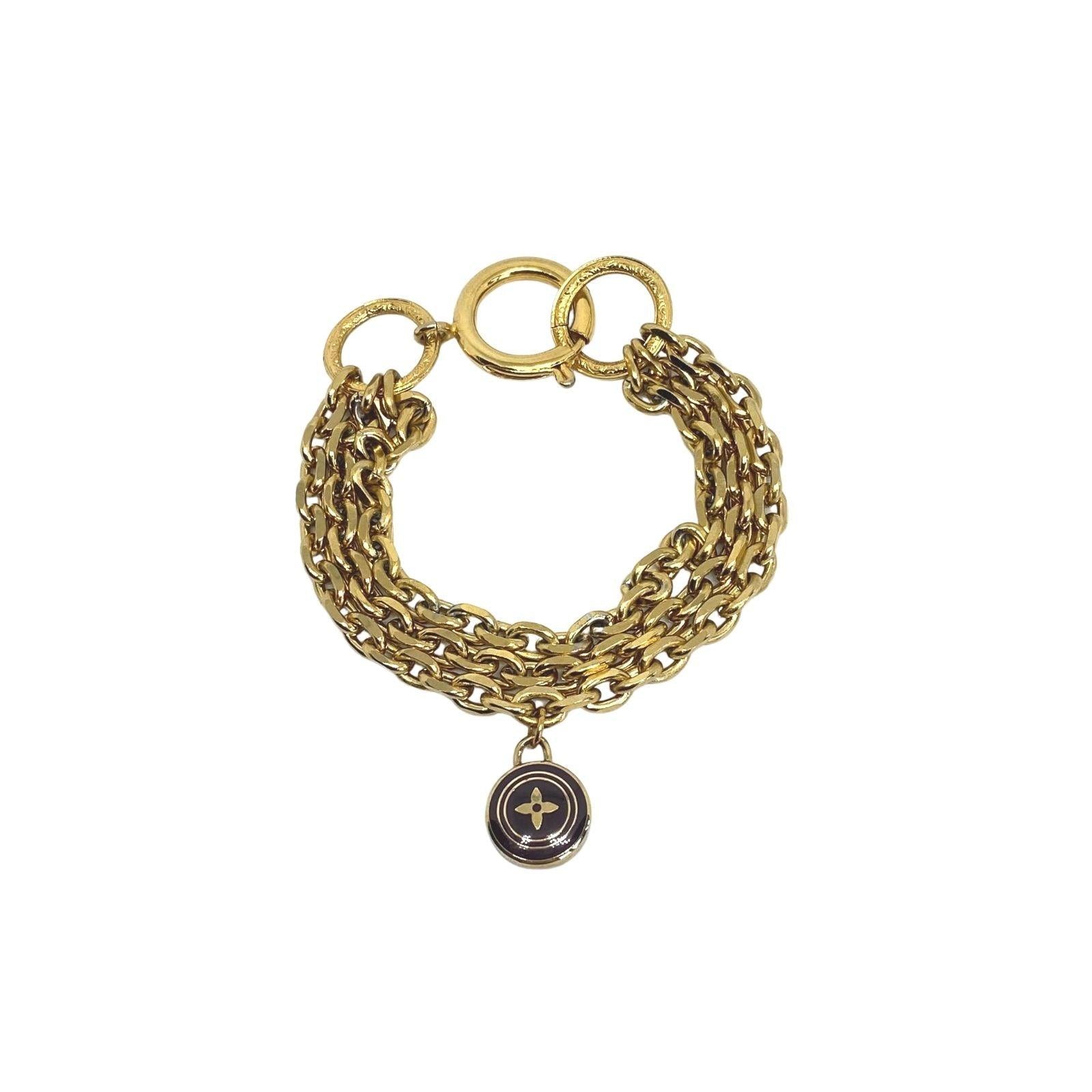 Authentic Louis Vuitton Pendant - Repurposed Bracelet - Boutique SecondLife