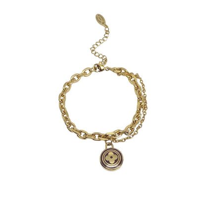Authentic Louis Vuitton Pastilles Pendant - Repurposed Bracelet - Boutique SecondLife