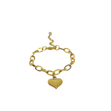 Load image into Gallery viewer, Authentic Louis Vuitton Pendant Heart - Repurposed Bracelet - Boutique SecondLife