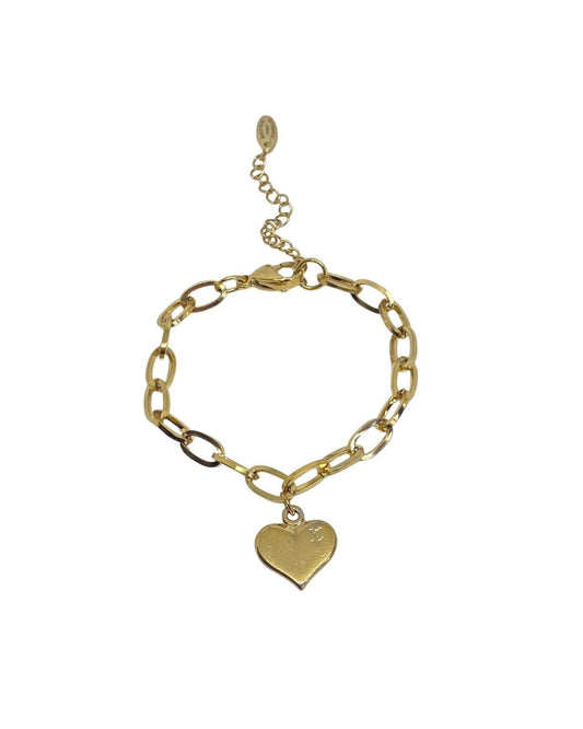 Authentic Louis Vuitton Pendant Heart - Repurposed Bracelet - Boutique SecondLife