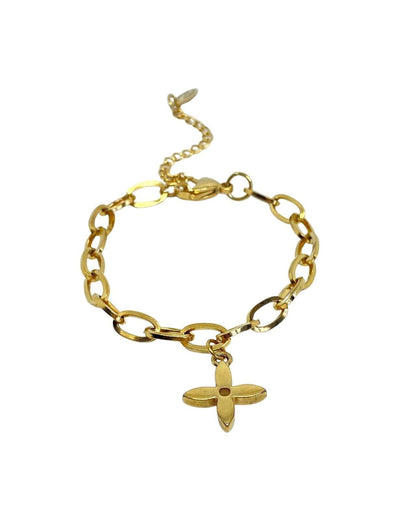 Authentic Louis Vuitton Pendant Flower Reworked Bracelet - Boutique SecondLife