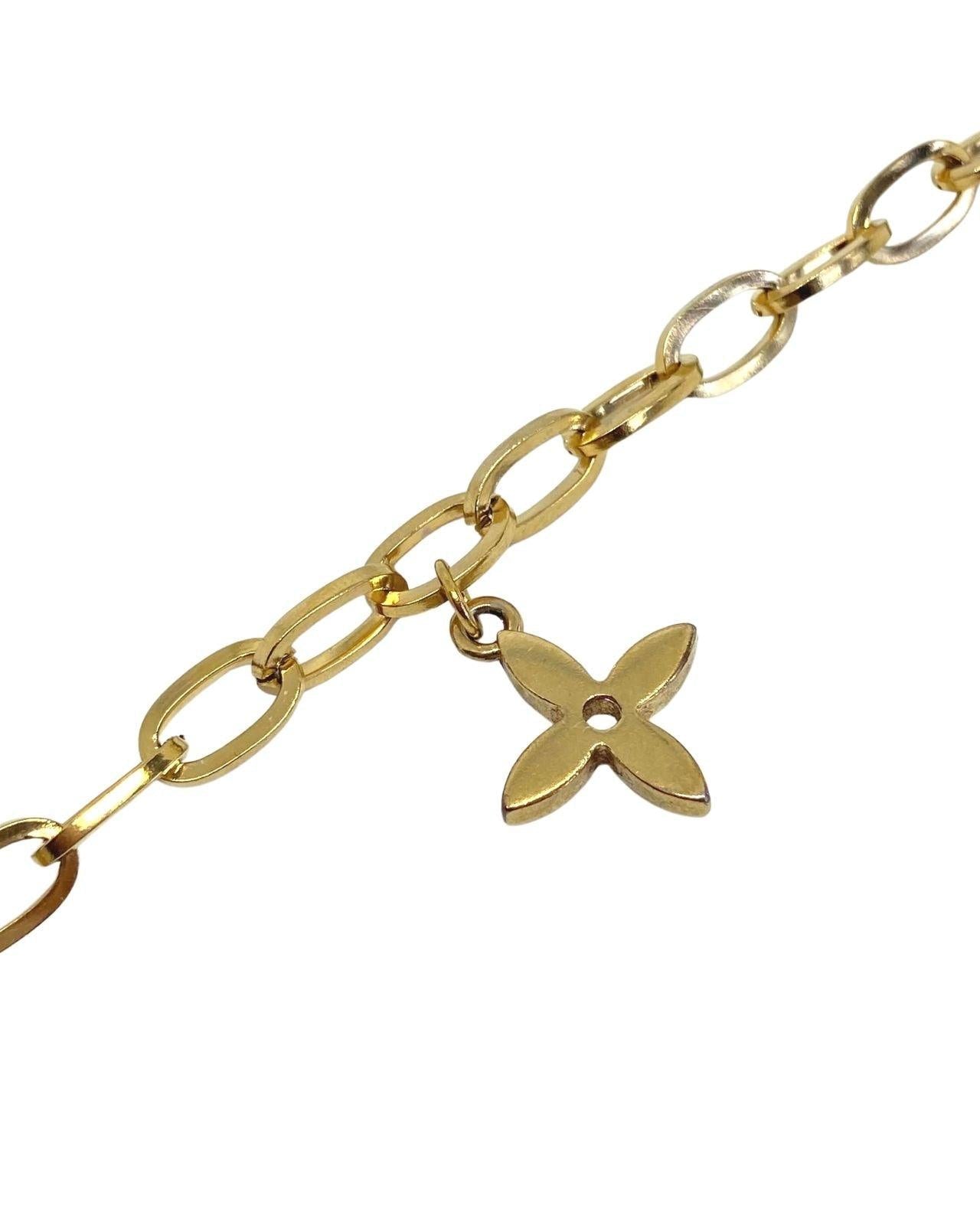 Authentic Louis Vuitton Pendant Flower Reworked Bracelet - Boutique SecondLife
