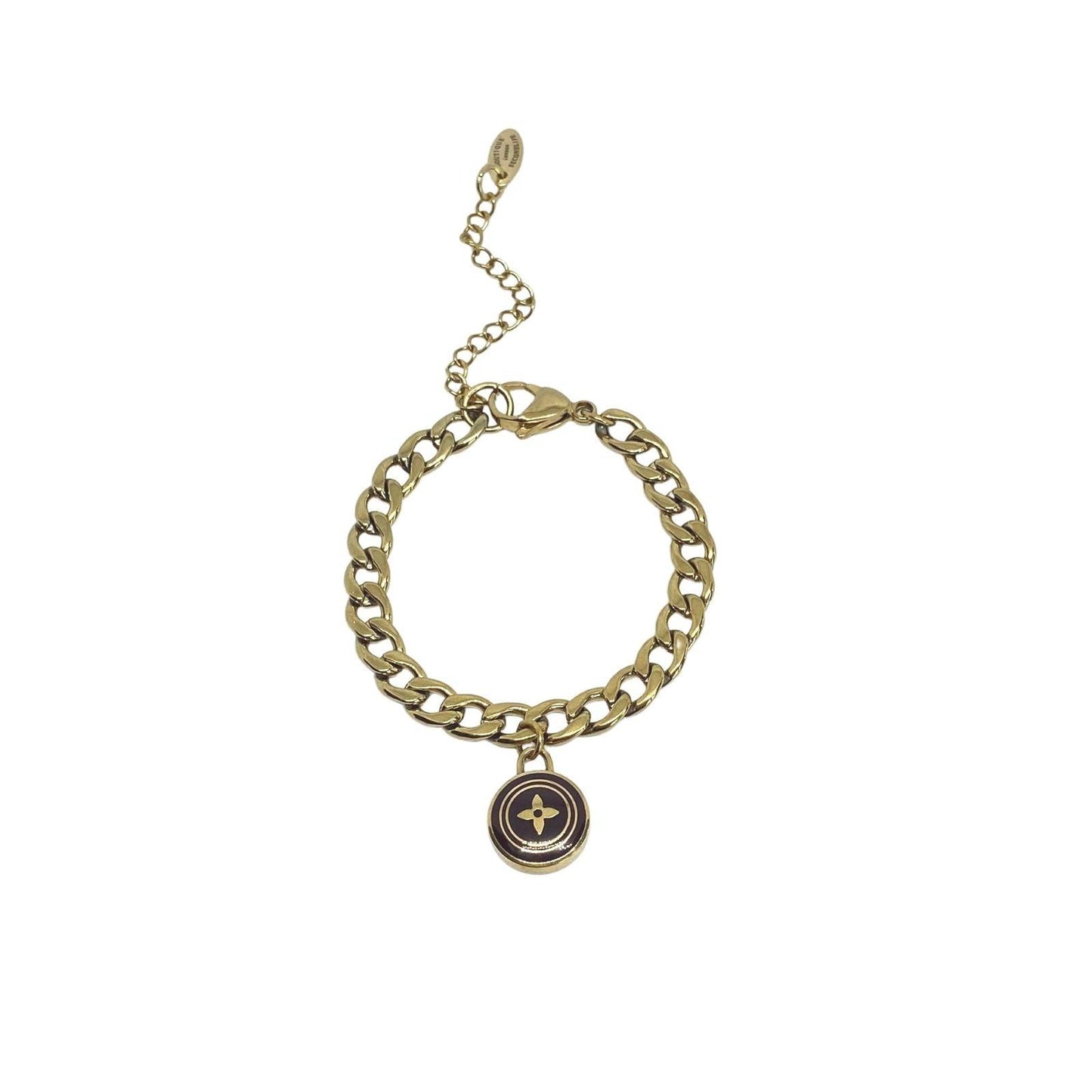 Authentic Louis Vuitton Pendant - Repurposed Bracelet - Boutique SecondLife