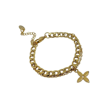 Authentic Louis Vuitton Pendant Flower Reworked Bracelet - Boutique SecondLife