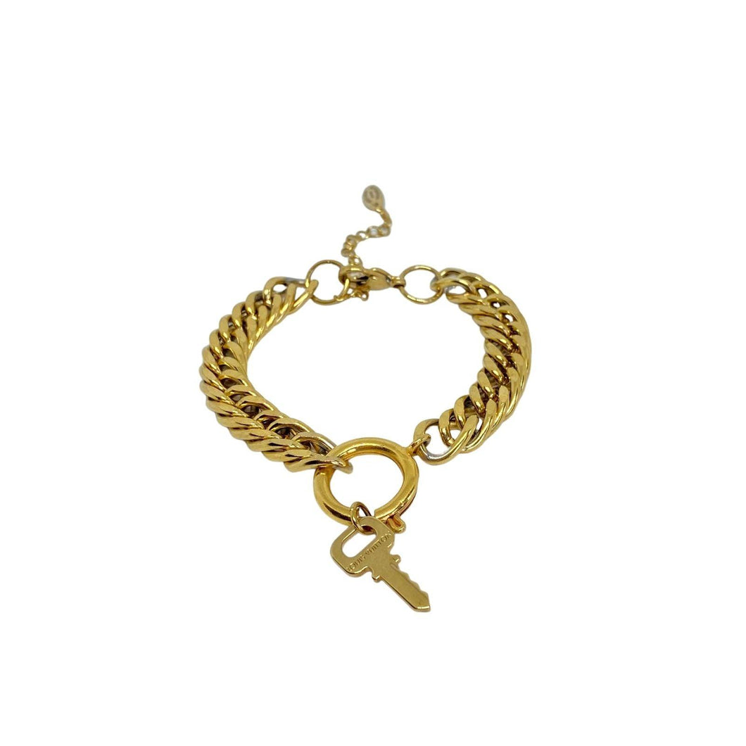 Authentic Louis Vuitton Pendant Key - Repurposed Bracelet - Boutique SecondLife