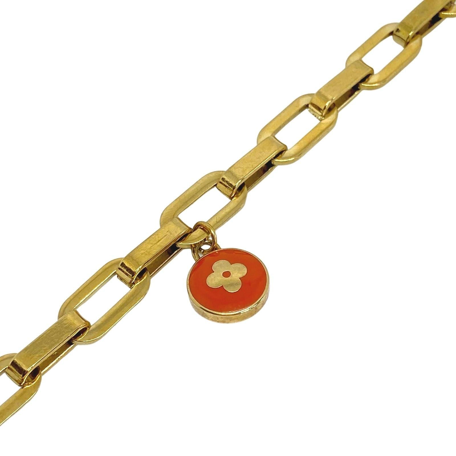 Authentic Louis Vuitton Tangerine Pendant- Bracelet - Boutique SecondLife