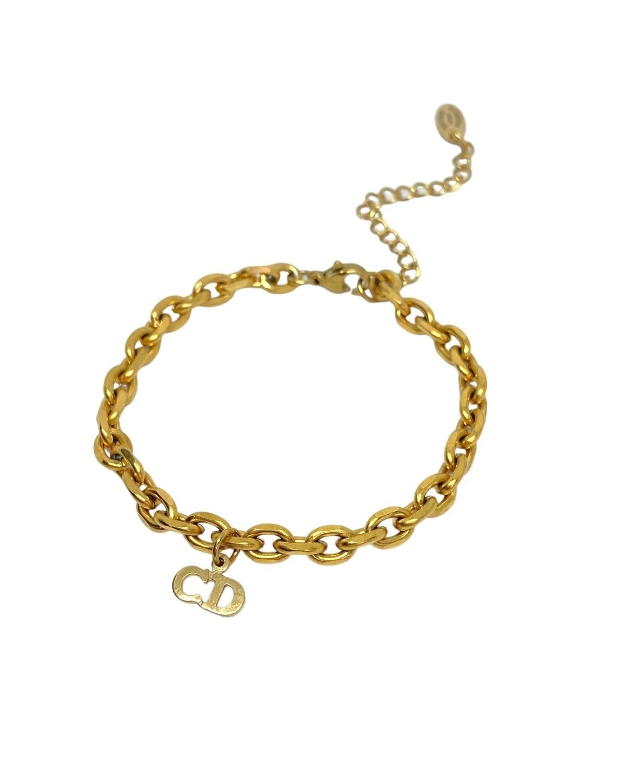 Authentic CD Dior Pendant  Reworked Bracelet - Boutique SecondLife