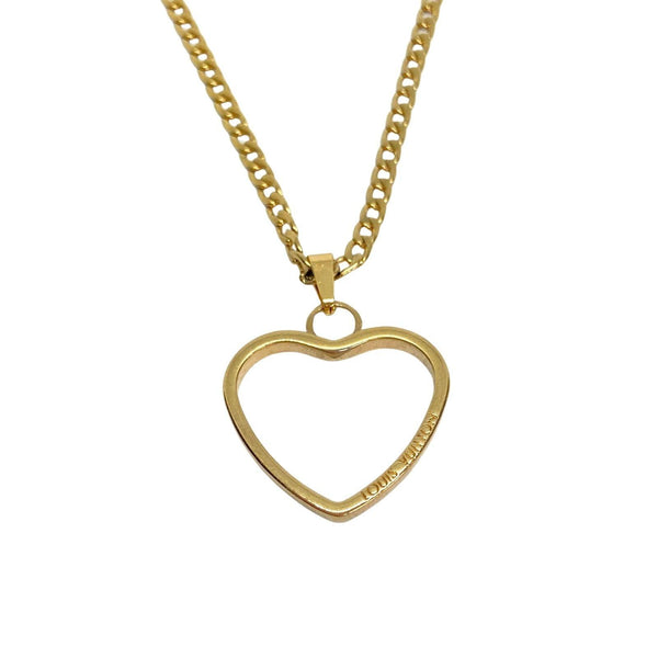 Authentic Louis Vuitton Charm Delicate Heart - Reworked Necklace - Boutique SecondLife