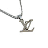 Authentic Louis Vuitton Logo Silver Charm- Reworked Necklace - Boutique SecondLife