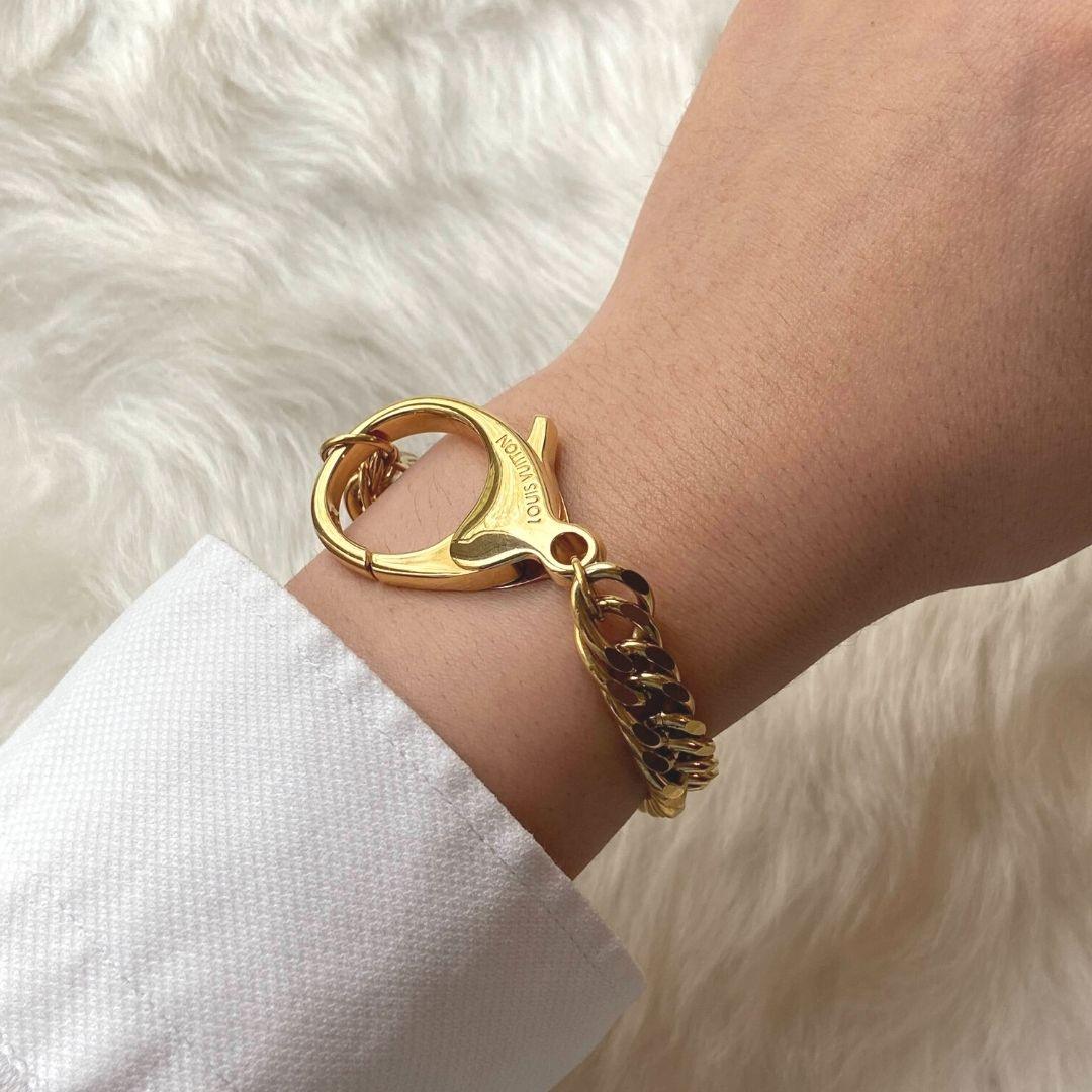 Repurposed Authentic Louis Vuitton Clasp - Bracelet - Boutique SecondLife
