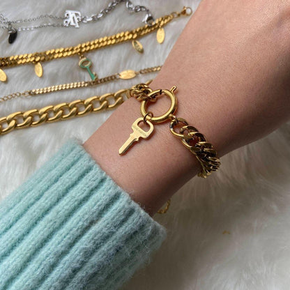 Authentic Louis Vuitton Pendant Key - Repurposed Bracelet - Boutique SecondLife