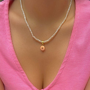 Authentic Louis Vuitton Pendant Pastilles- Pearls Necklace - Boutique SecondLife