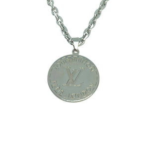 Authentic Louis Vuitton Silver Pendant- Reworked Necklace - Boutique SecondLife