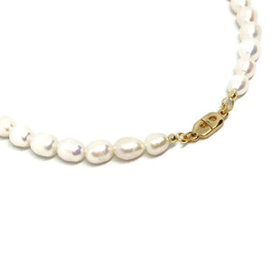Authentic CD Dior pendant -Repurposed Pearl Necklace - Boutique SecondLife