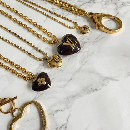 Authentic Louis Vuitton Clasp Charm- Reworked Necklace - Boutique SecondLife
