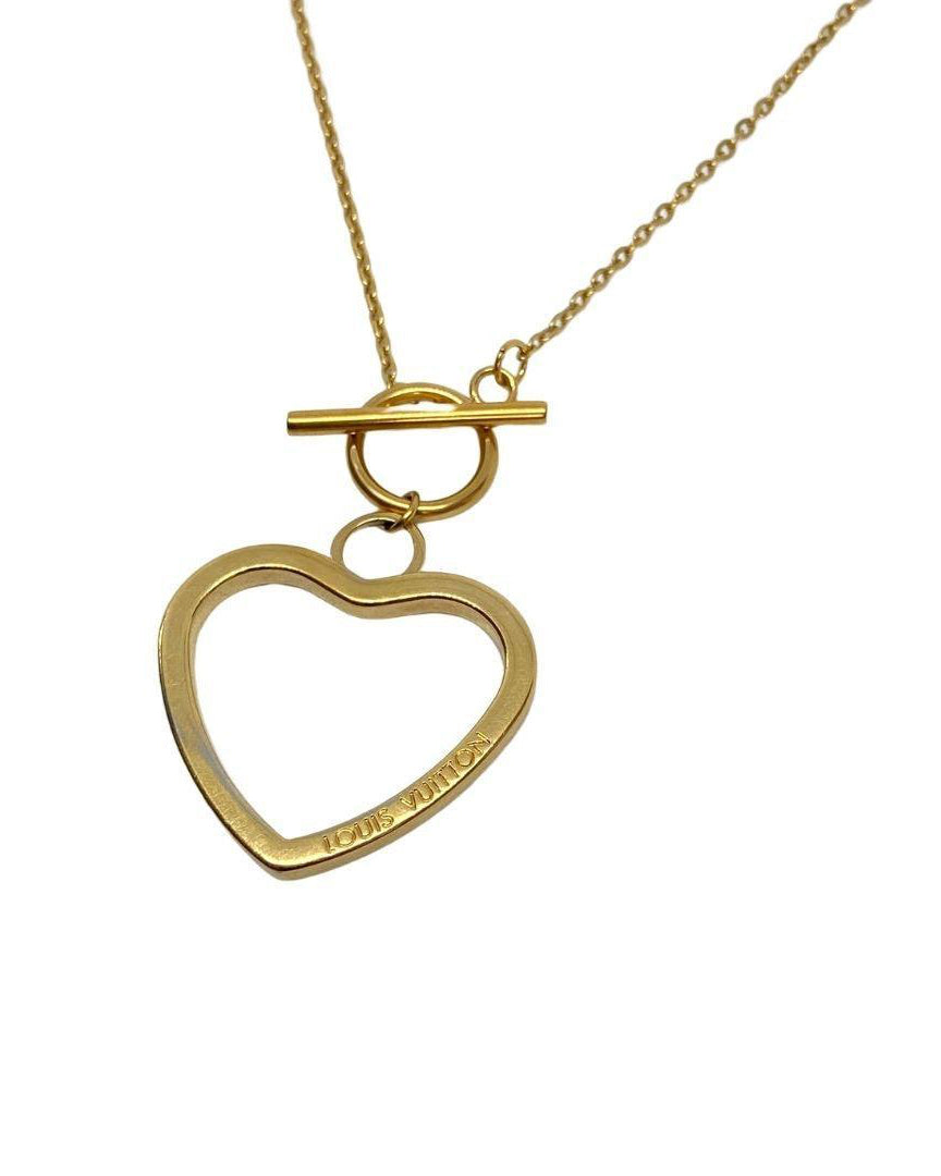 Authentic Louis Vuitton Big Coeur Charm- Reworked Necklace - Boutique SecondLife