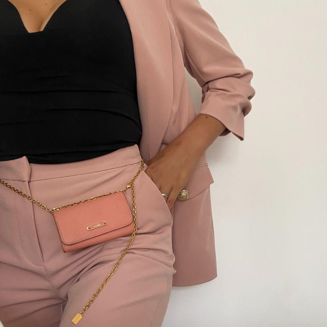 Authentic Preowned Fendi Key Pouch Repurposed Waist Belt - Boutique SecondLife