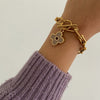Authentic Louis Vuitton Fleur Charm- Reworked Bracelet